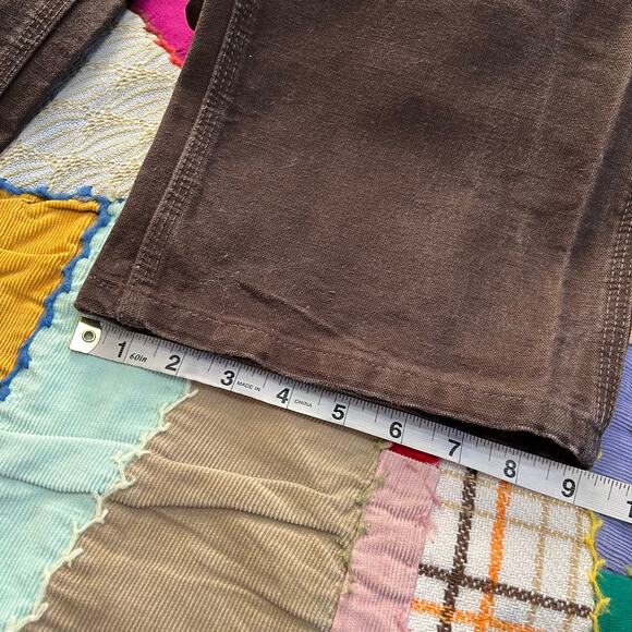 Carhartt Carpenter Brown Workwear Pants 32Wx34L - Picture 5 of 7